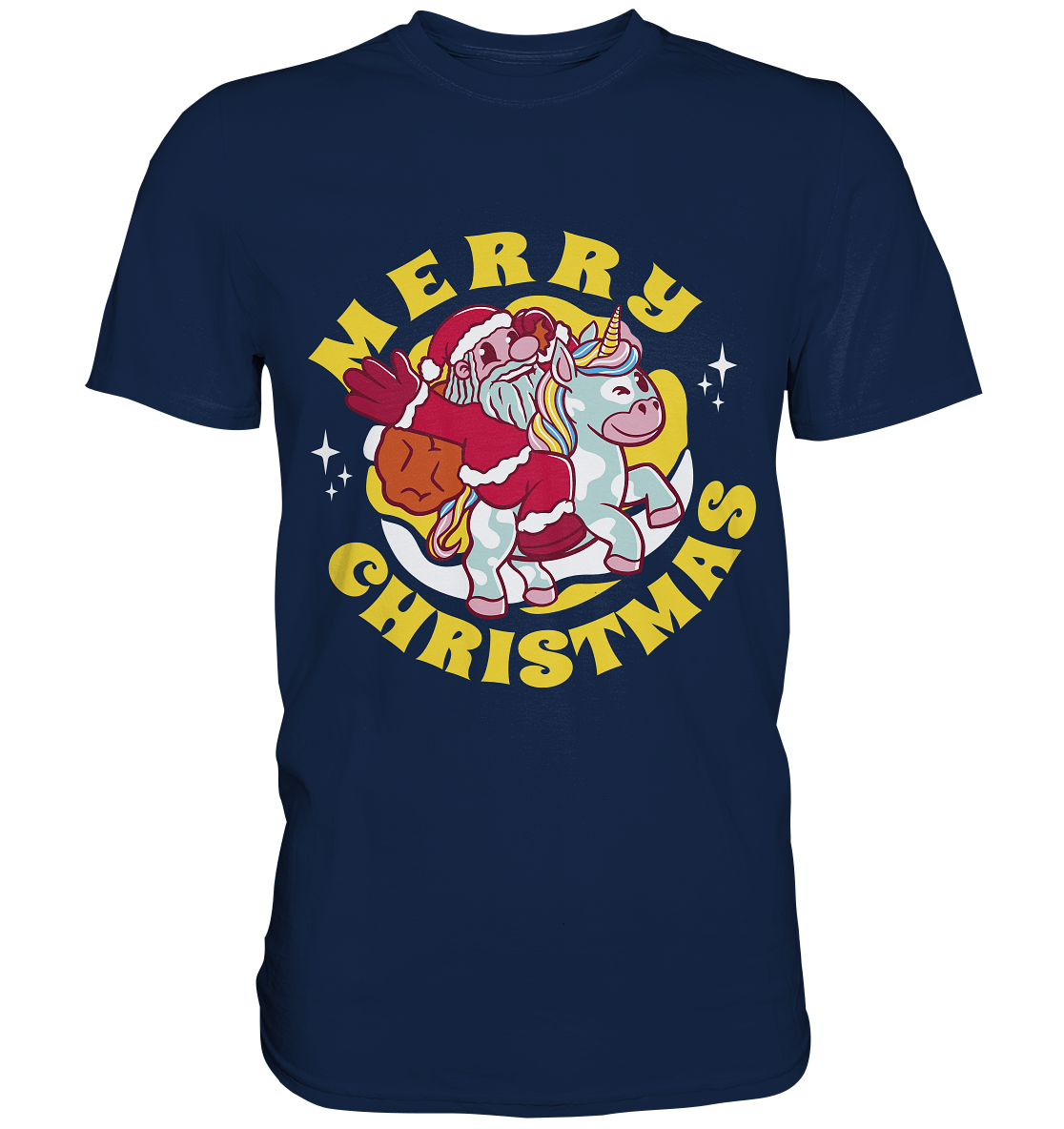 Nikolaus auf Einhorn reitend , Santa Claus Unicorn ,Merry Christmas  - Classic Shirt