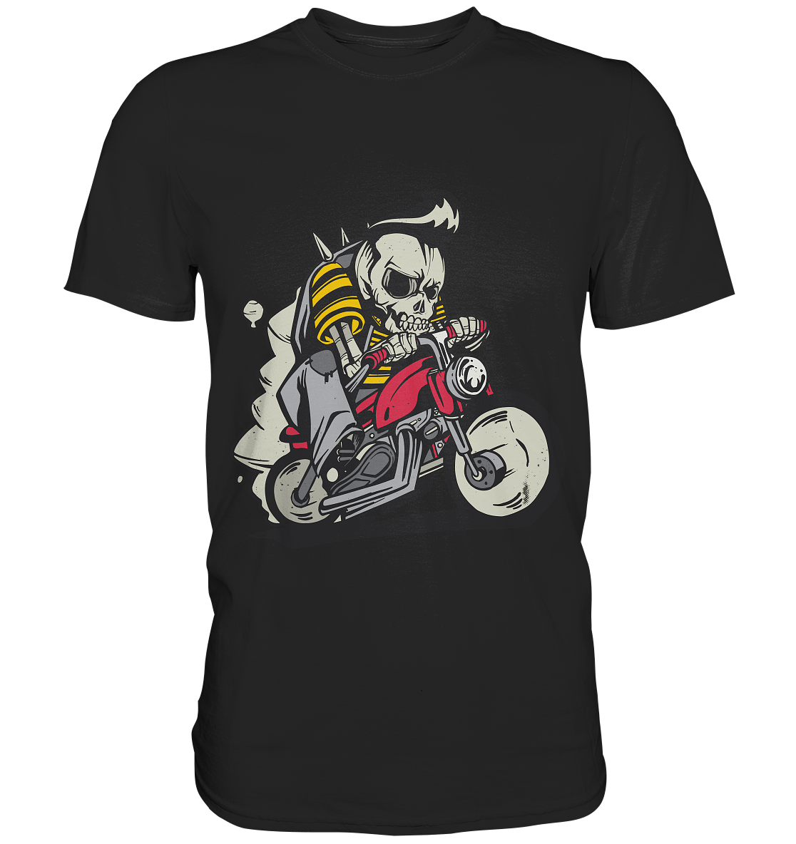 Motorradfahrer ,Biker Skelett  - Classic Shirt