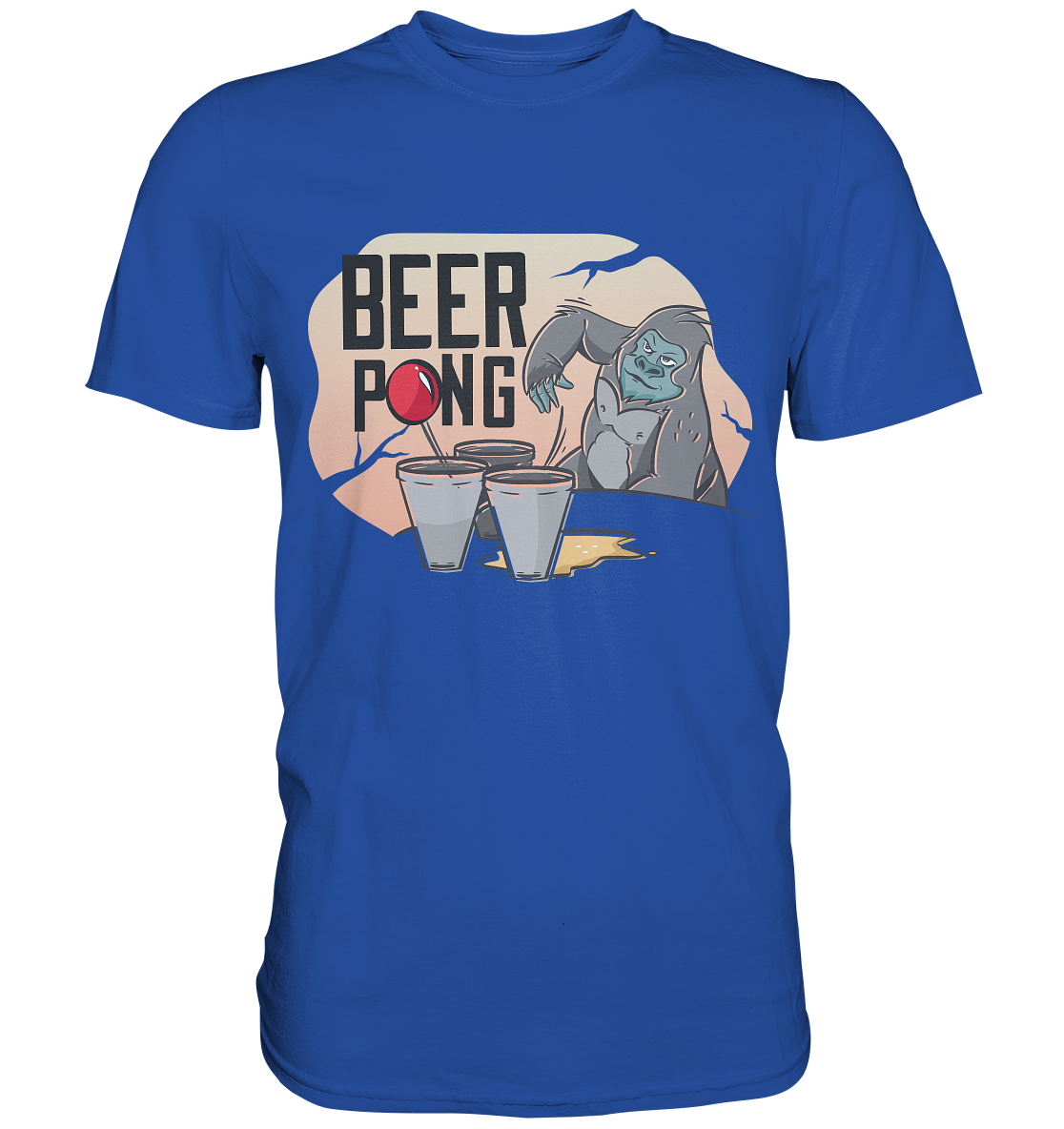 Bier - Beer Pong Gorilla  - Classic Shirt