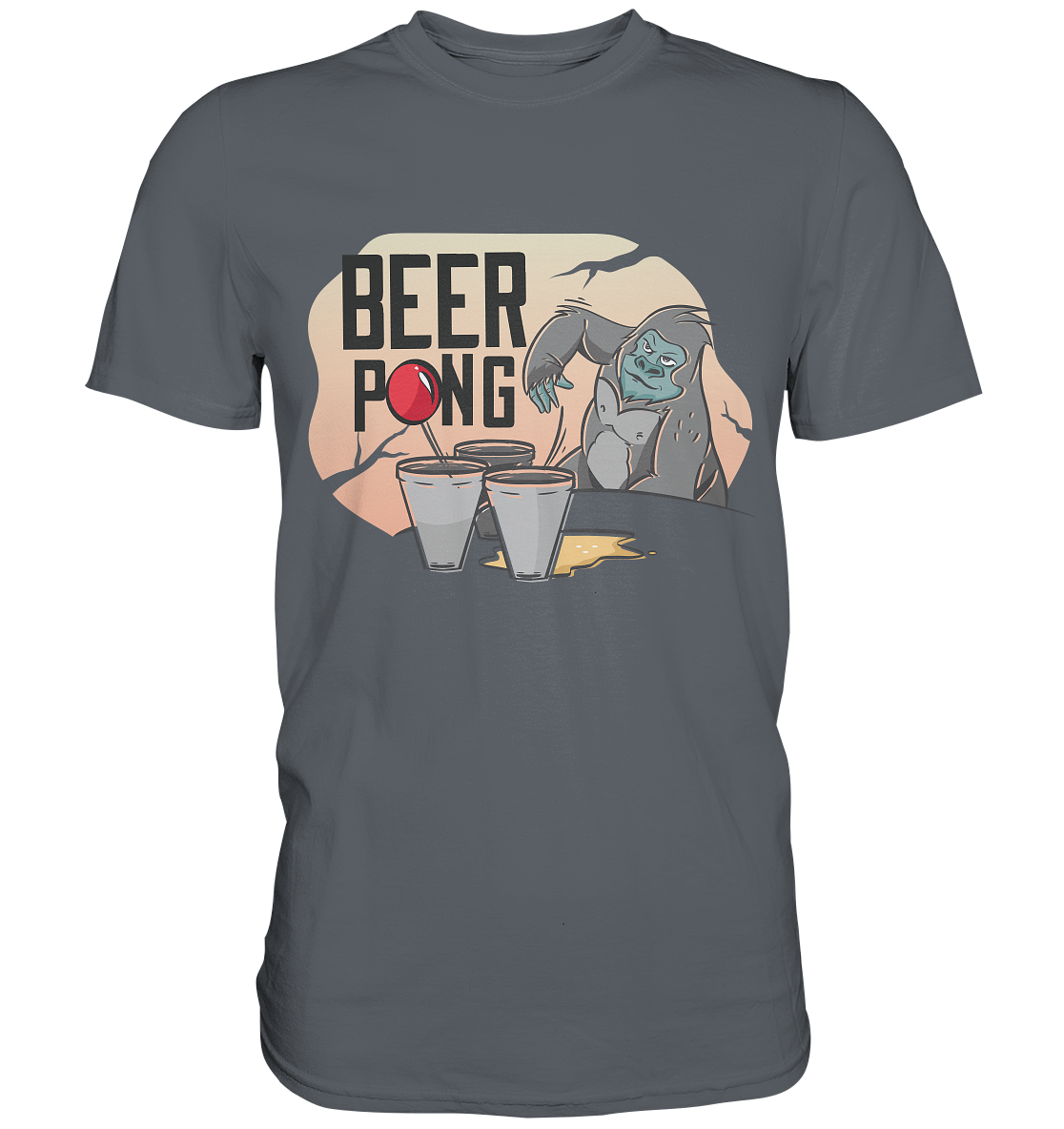 Bier - Beer Pong Gorilla  - Classic Shirt