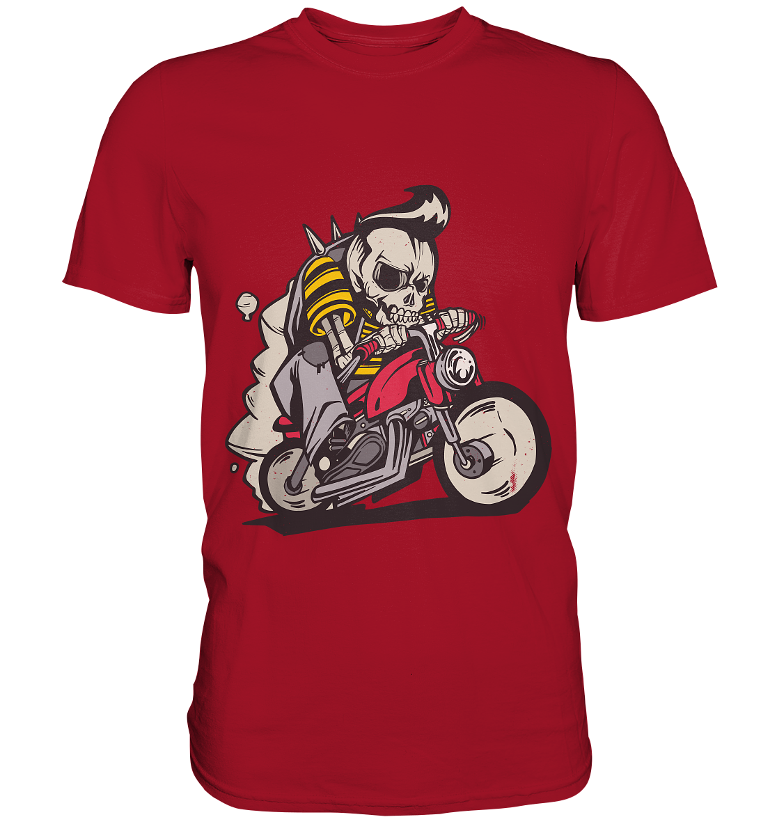 Motorradfahrer ,Biker Skelett  - Classic Shirt
