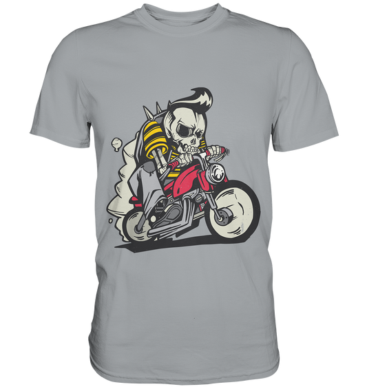 Motorcyclist, Biker Skeleton - Classic Shirt