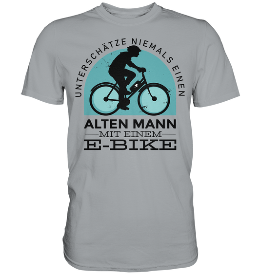 Alten Mann mit einem E-Bike - Classic Shirt