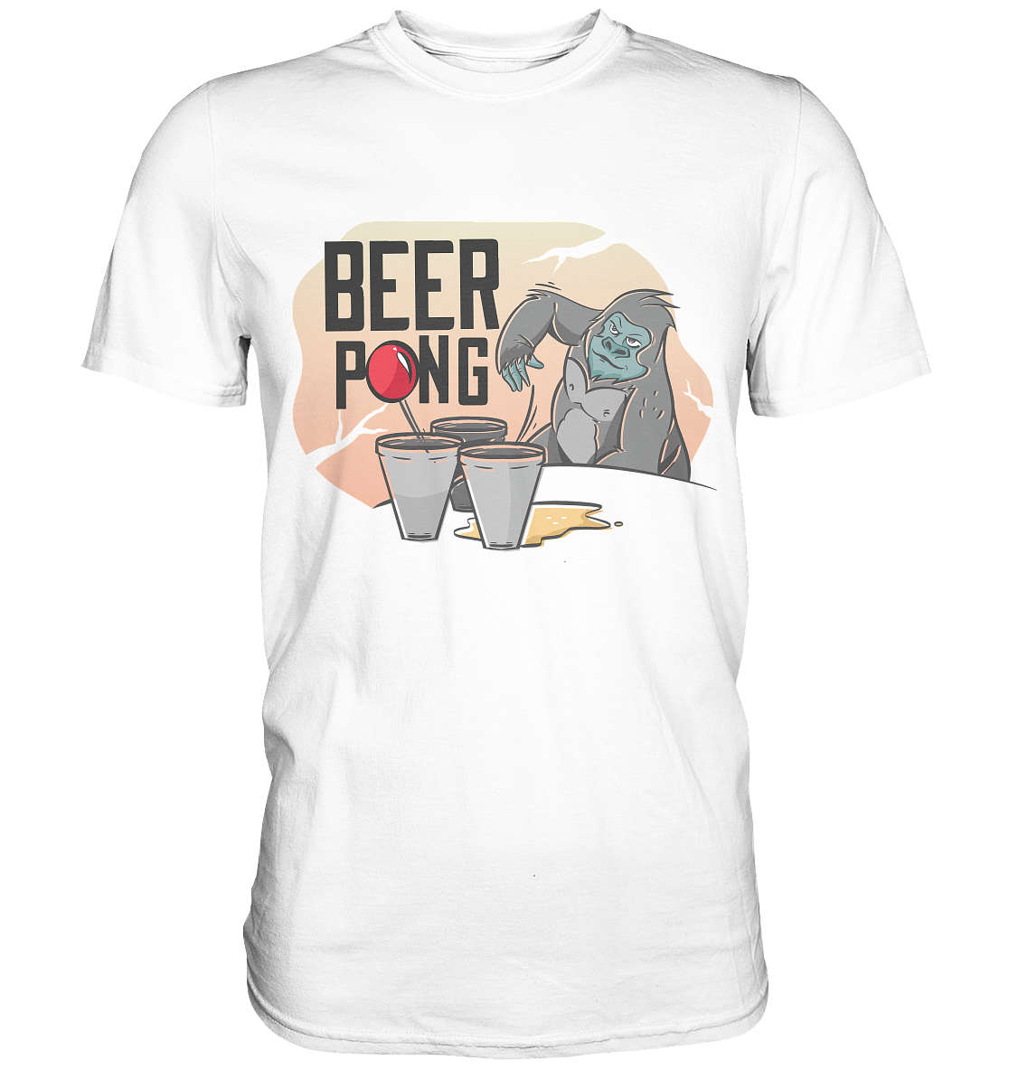 Bier - Beer Pong Gorilla  - Classic Shirt