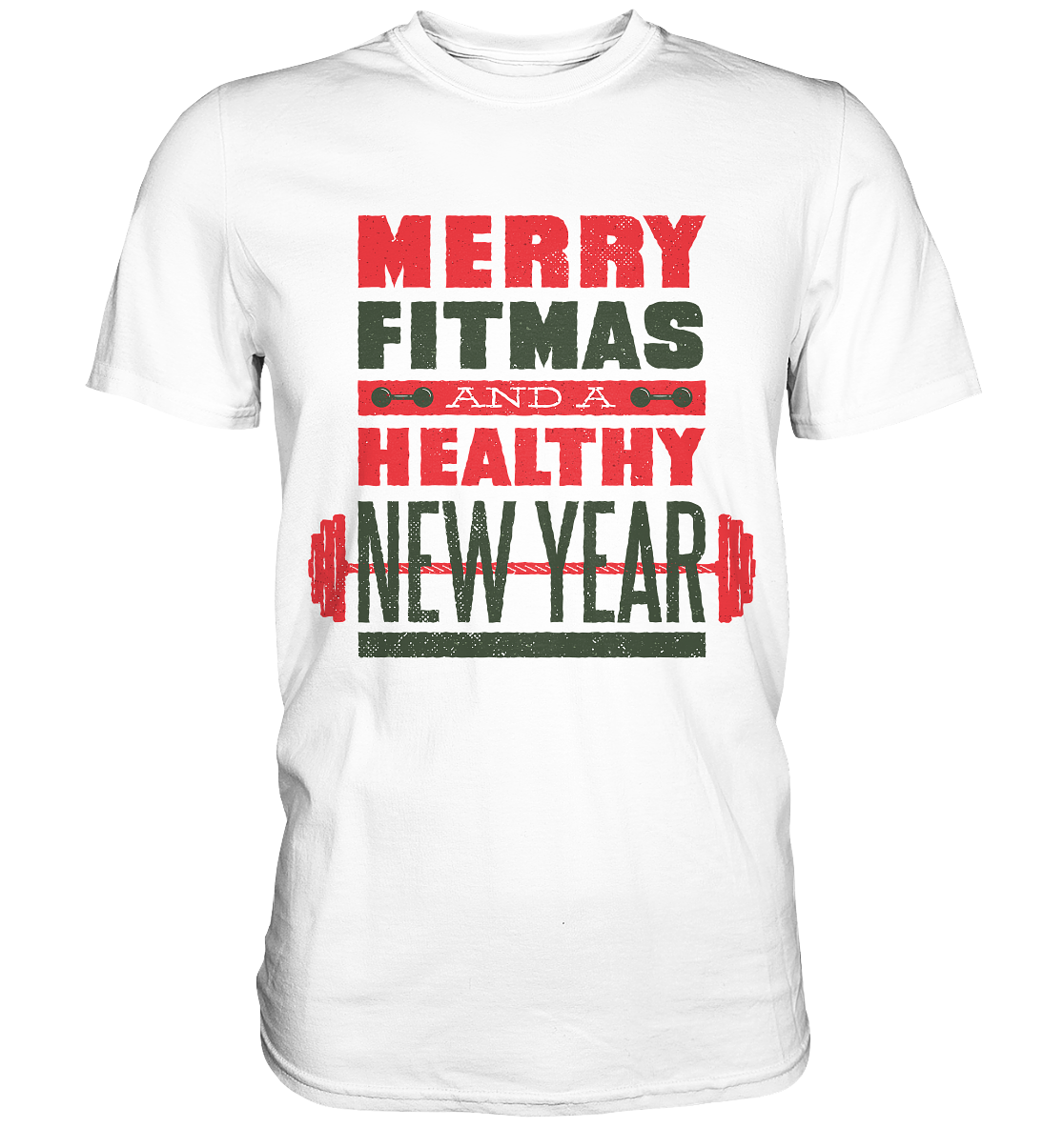 Christmas design, Gym, Merry Fitmas and a Healthy New Year - Classic Shirt