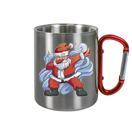 Weihnachten, Nikolaus Dabbing ,tanzender Nikolaus ,Fun ,Santa Dabbing  Christmas - Edelstahl Tasse