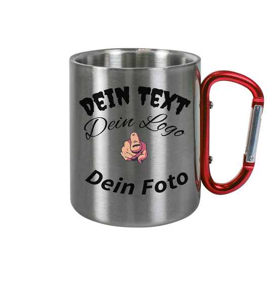 Your text, your logo, your photo, desired design to create yourself - stainless steel cup