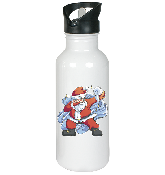 Weihnachten, Nikolaus Dabbing ,tanzender Nikolaus ,Fun ,Santa Dabbing  Christmas - Edelstahl-Trinkflasche