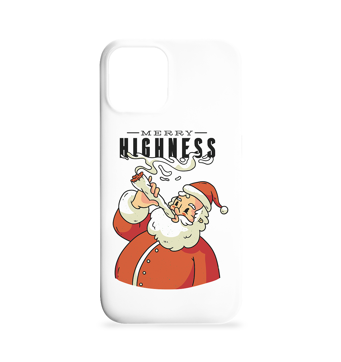 Christmas Weed Smoking Santa Claus Santa Claus Merry Highness - Iphone 12 / 12 Pro mobile phone case