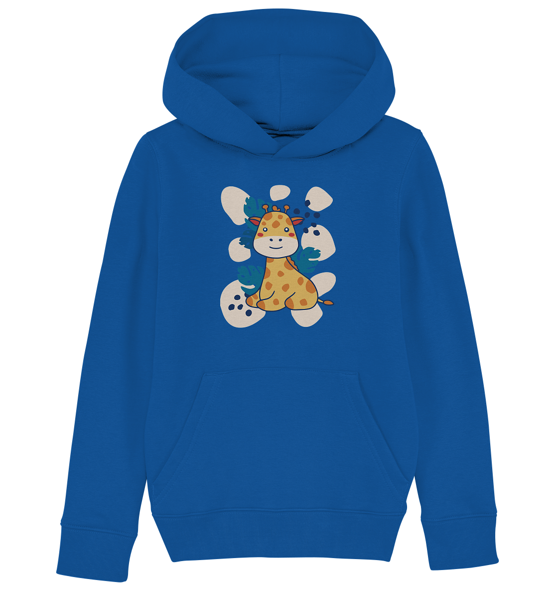 Cute baby giraffe, children's motif - kids organic hoodie