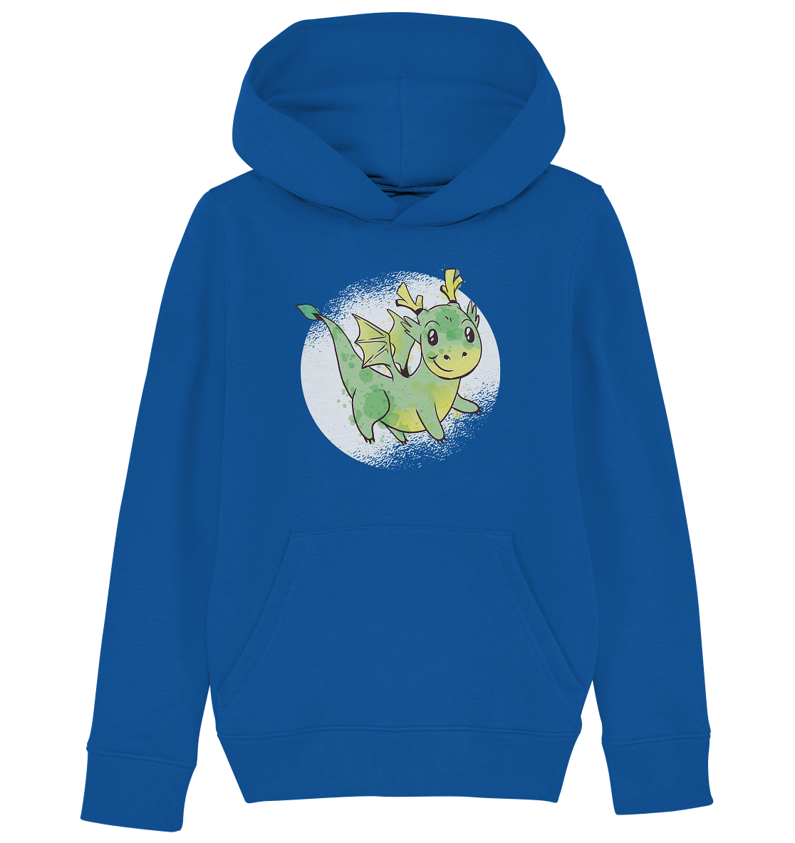 Kleiner grüner Drache ,der Liebling der Kinder - Kids Organic Hoodie