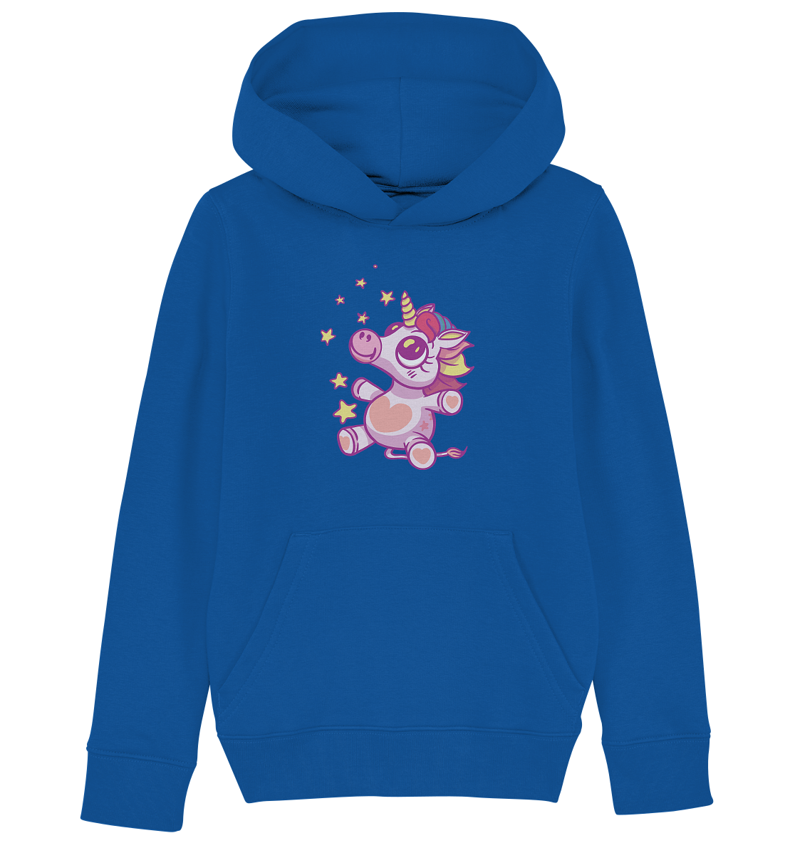 Baby Einhorn Dino mit Sternen  - Kids Organic Hoodie