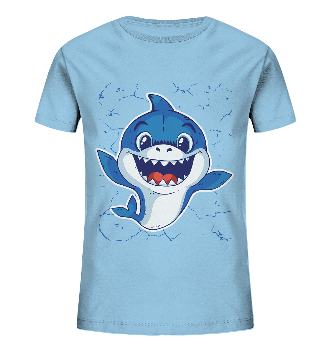 Lachender Baby Haifisch  - Kids Organic Shirt