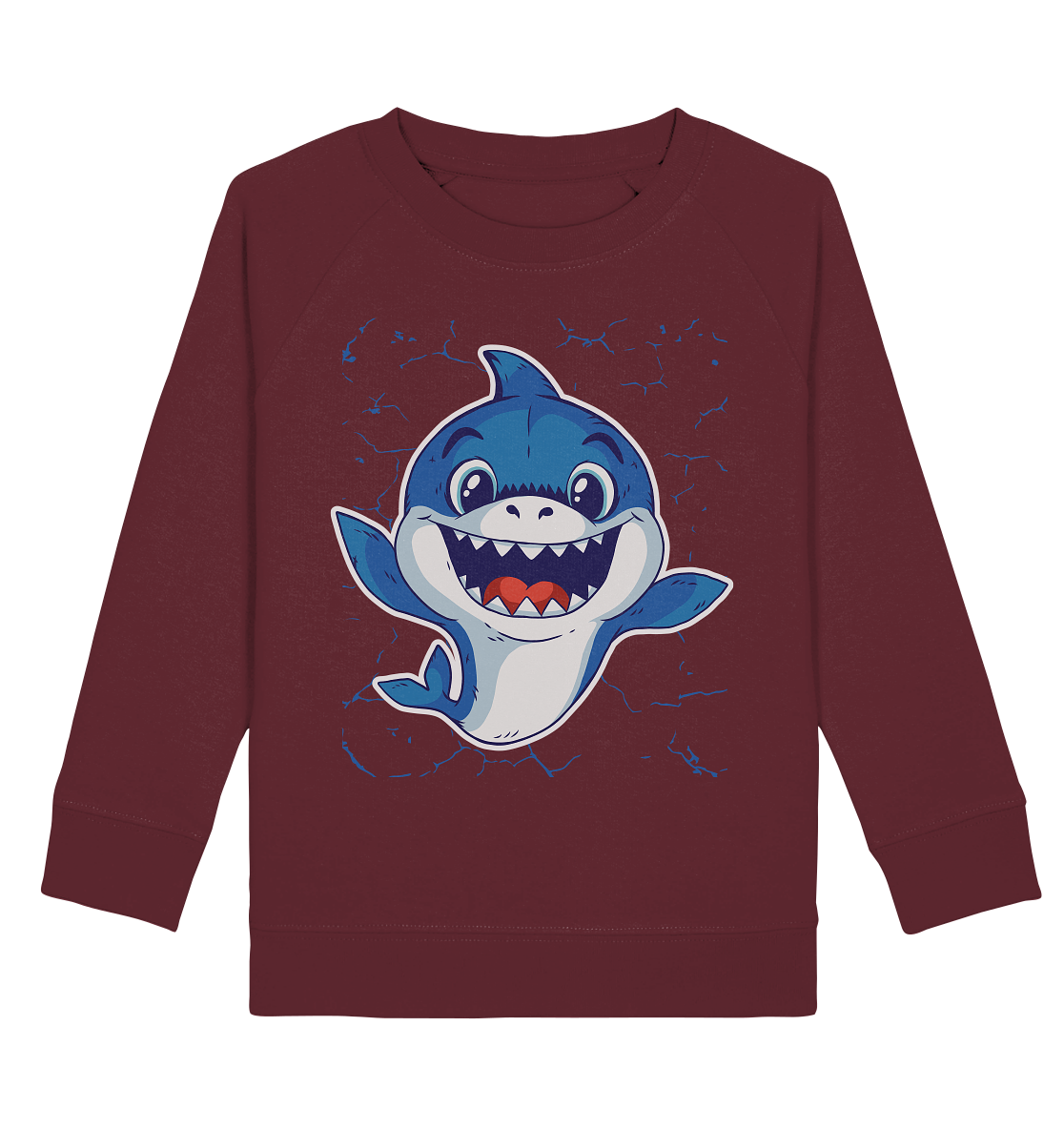 Lachender Baby Haifisch  - Kids Organic Sweatshirt