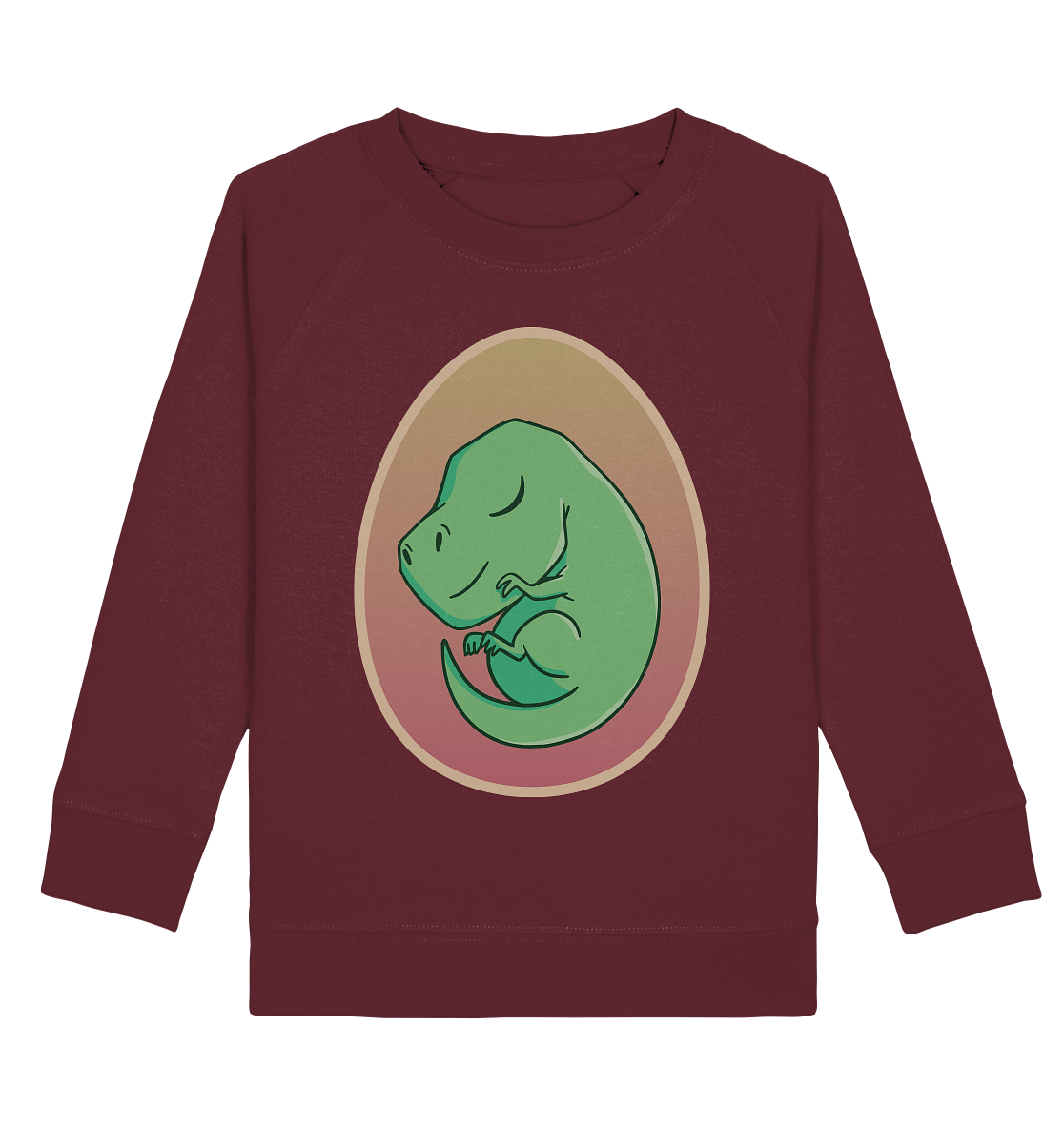 Dino dans l'œuf - Sweat-shirt bio pour enfants