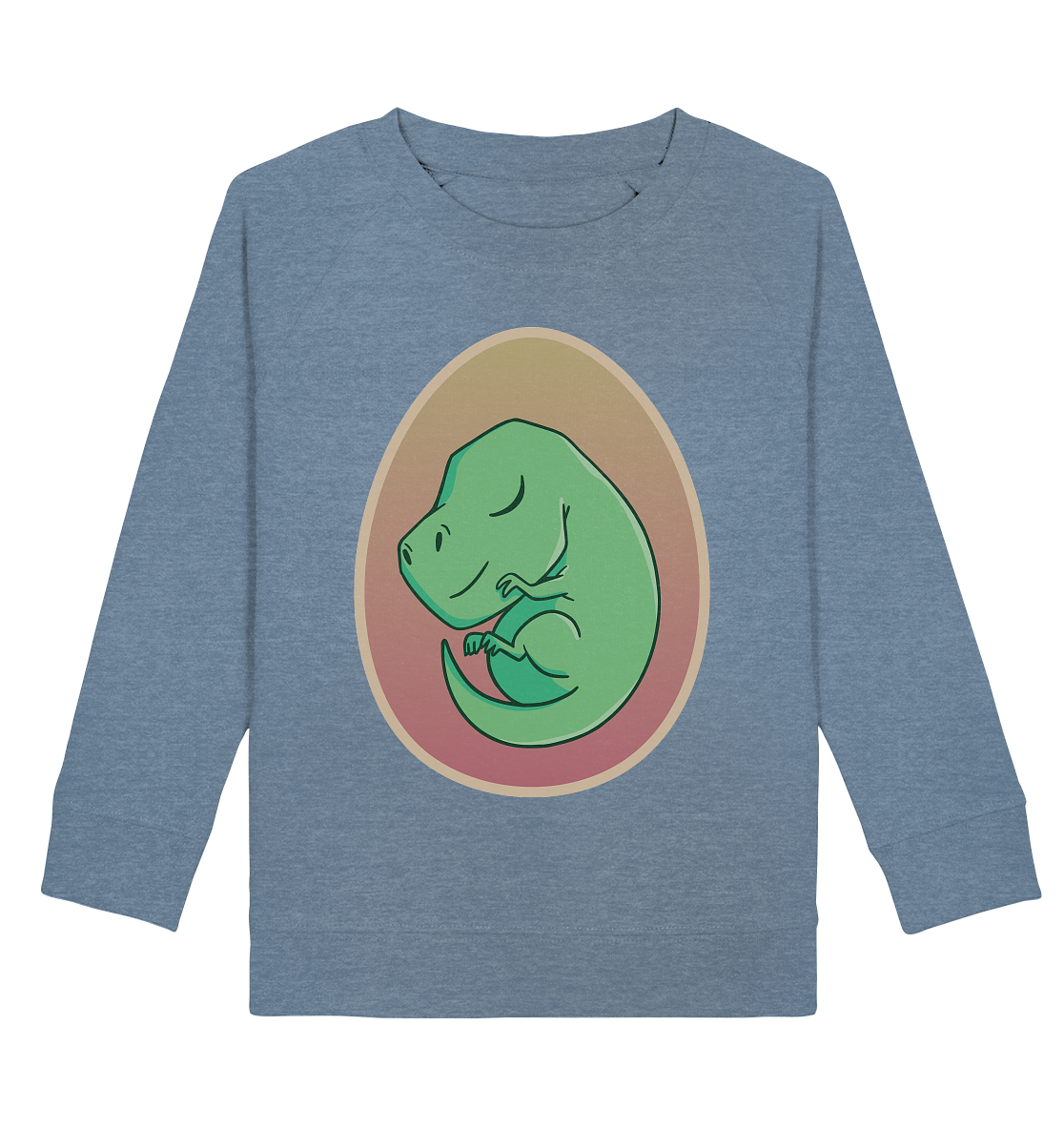 Dino dans l'œuf - Sweat-shirt bio pour enfants