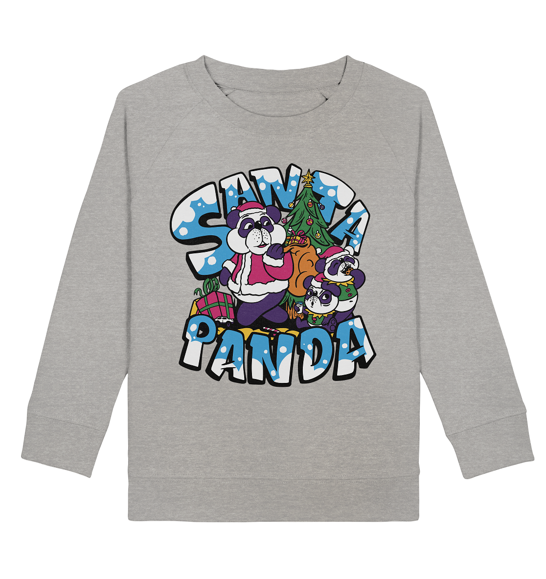 Weihnachten, Santa Panda , Nikolaus Panda ,Merry Christmas  - Kids Organic Sweatshirt