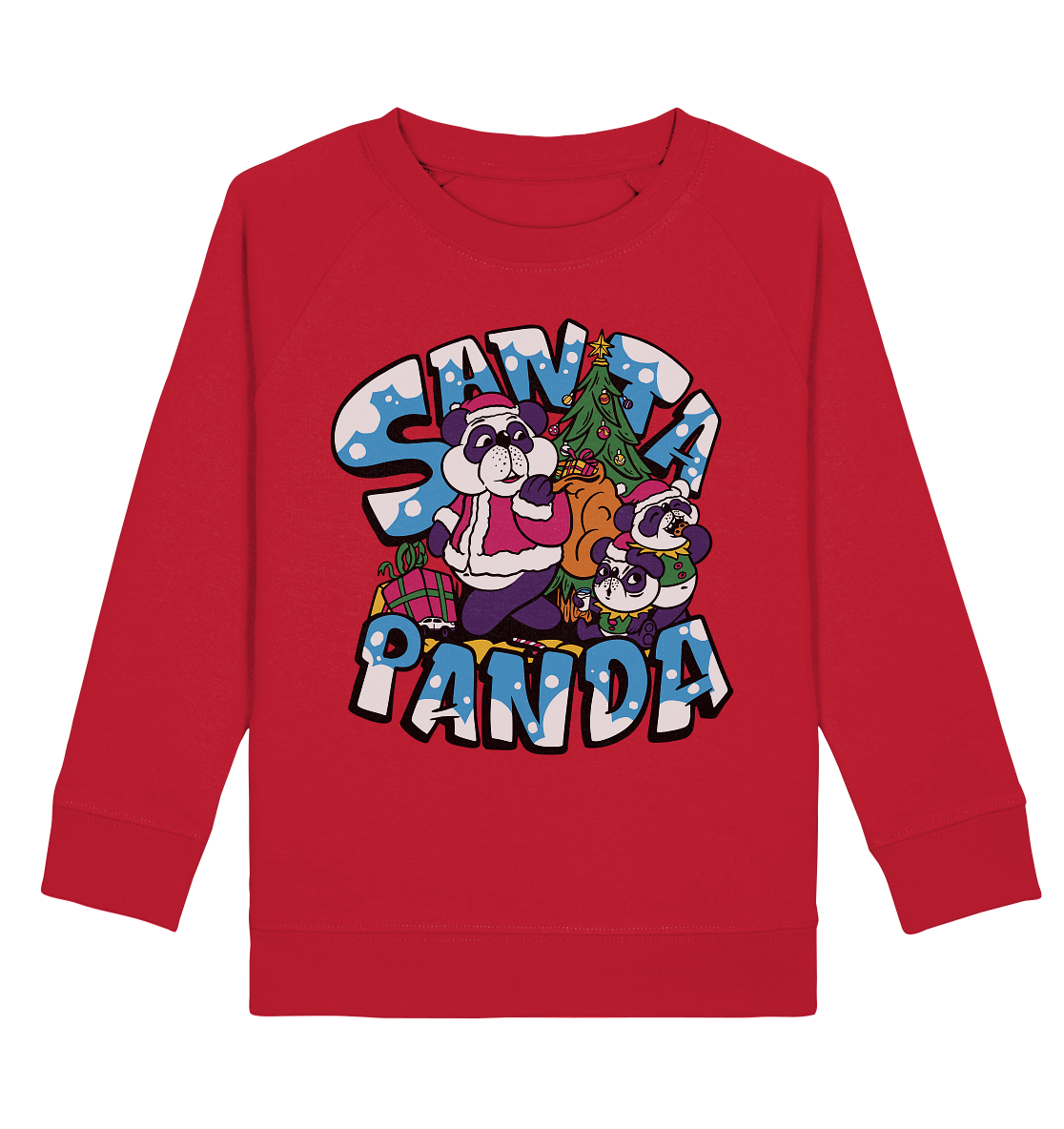 Weihnachten, Santa Panda , Nikolaus Panda ,Merry Christmas  - Kids Organic Sweatshirt