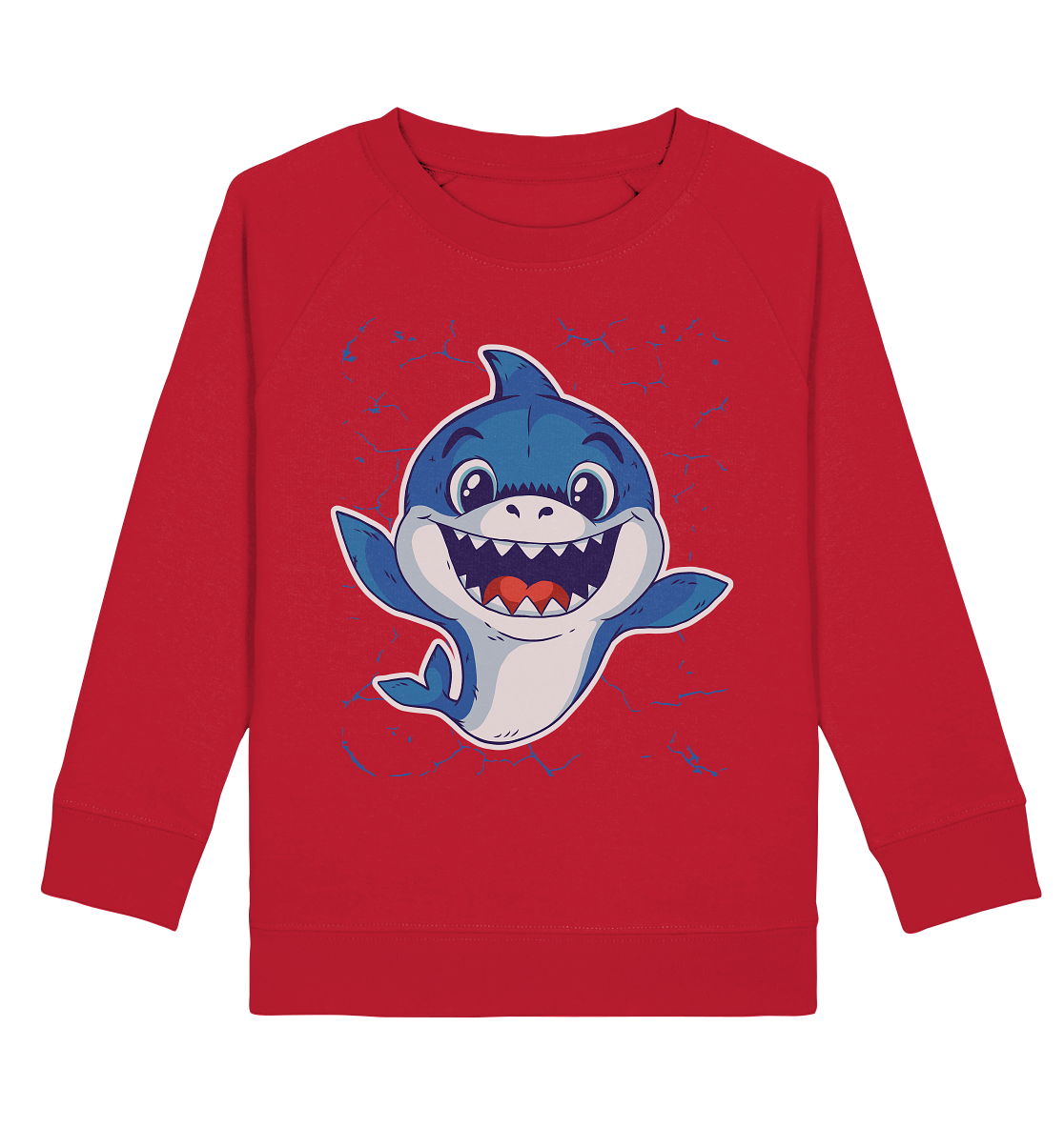 Lachender Baby Haifisch  - Kids Organic Sweatshirt