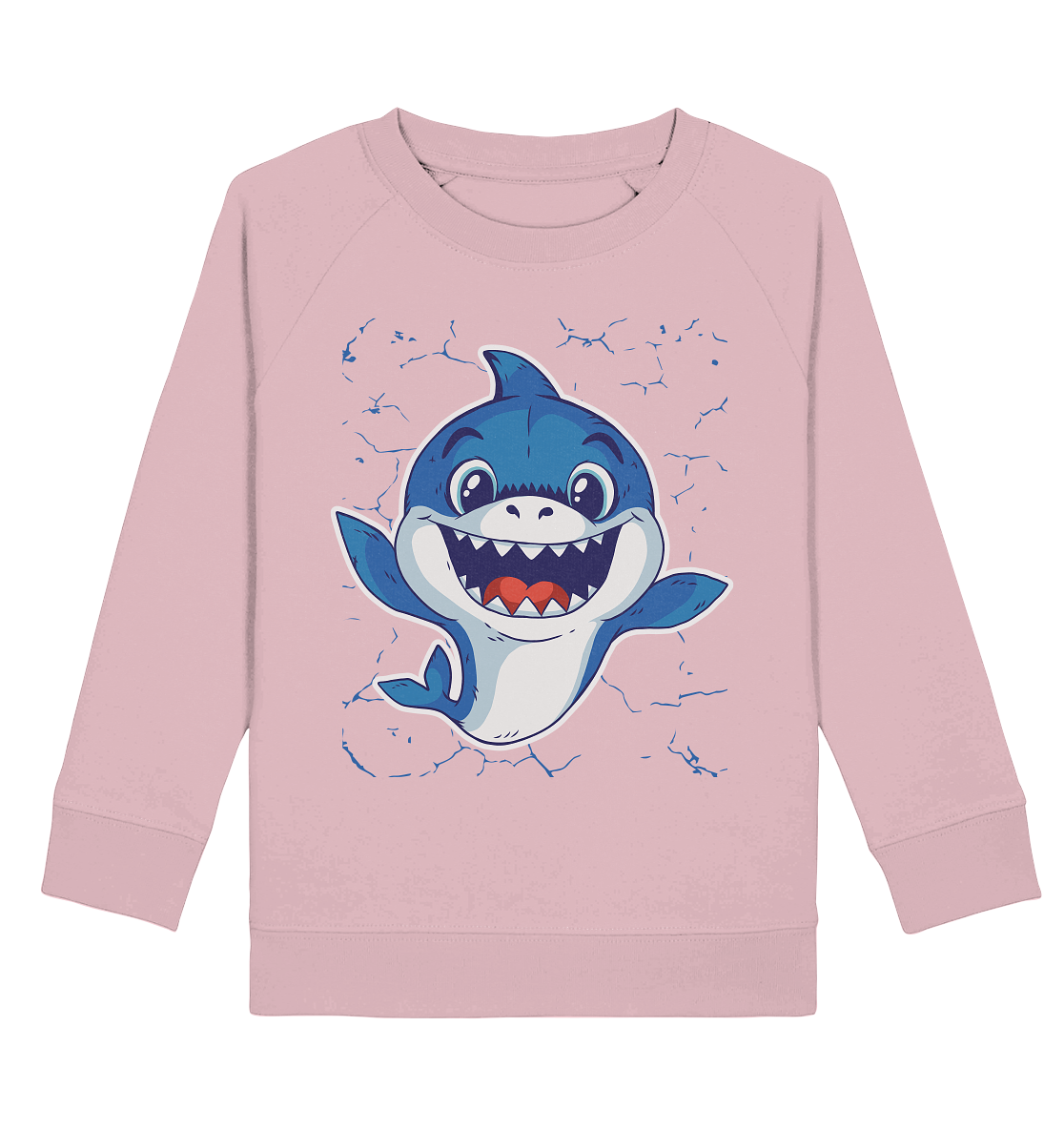 Lachender Baby Haifisch  - Kids Organic Sweatshirt