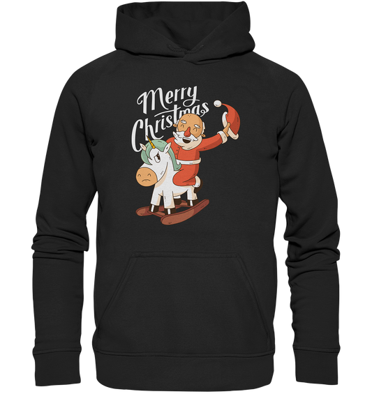 Weihnachten Nikolaus am Schaukelpferd Merry Christmas  - Kids Premium Hoodie