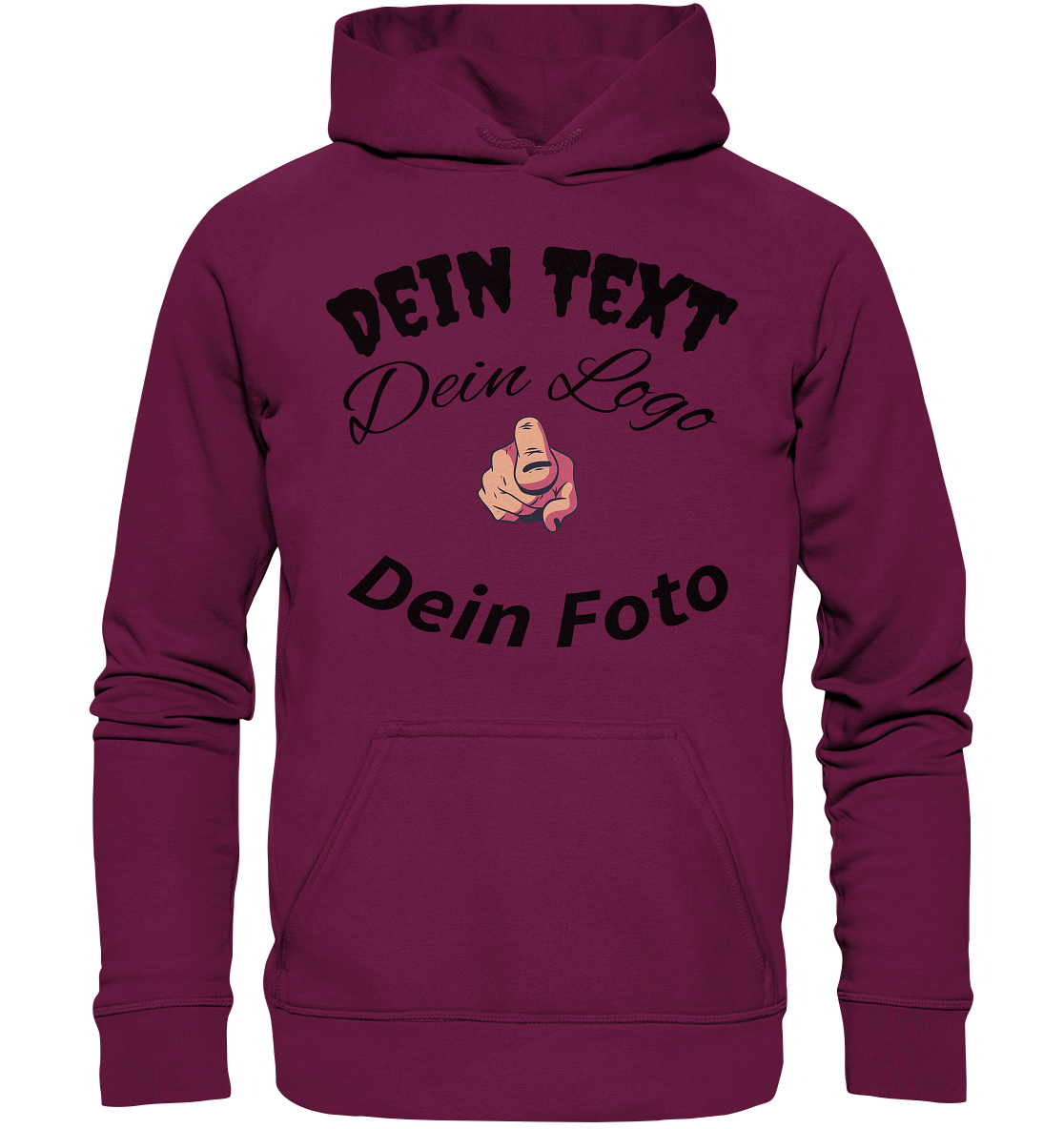 Dein Text ,Dein Logo,Dein Foto , Wunsch Design zum selbst gestalten - Kids Premium Hoodie