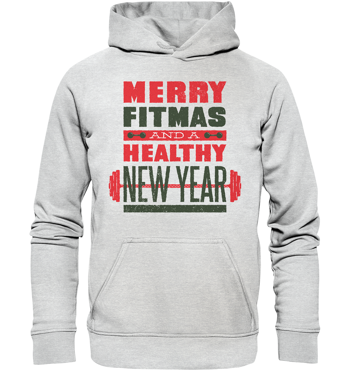 Weihnachtliches Design, Gym, Merry Fitmas and a Healthy New Year - Kids Premium Hoodie