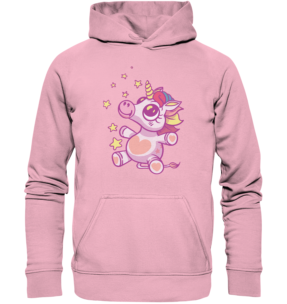 Baby Einhorn Dino mit Sternen  - Kids Premium Hoodie