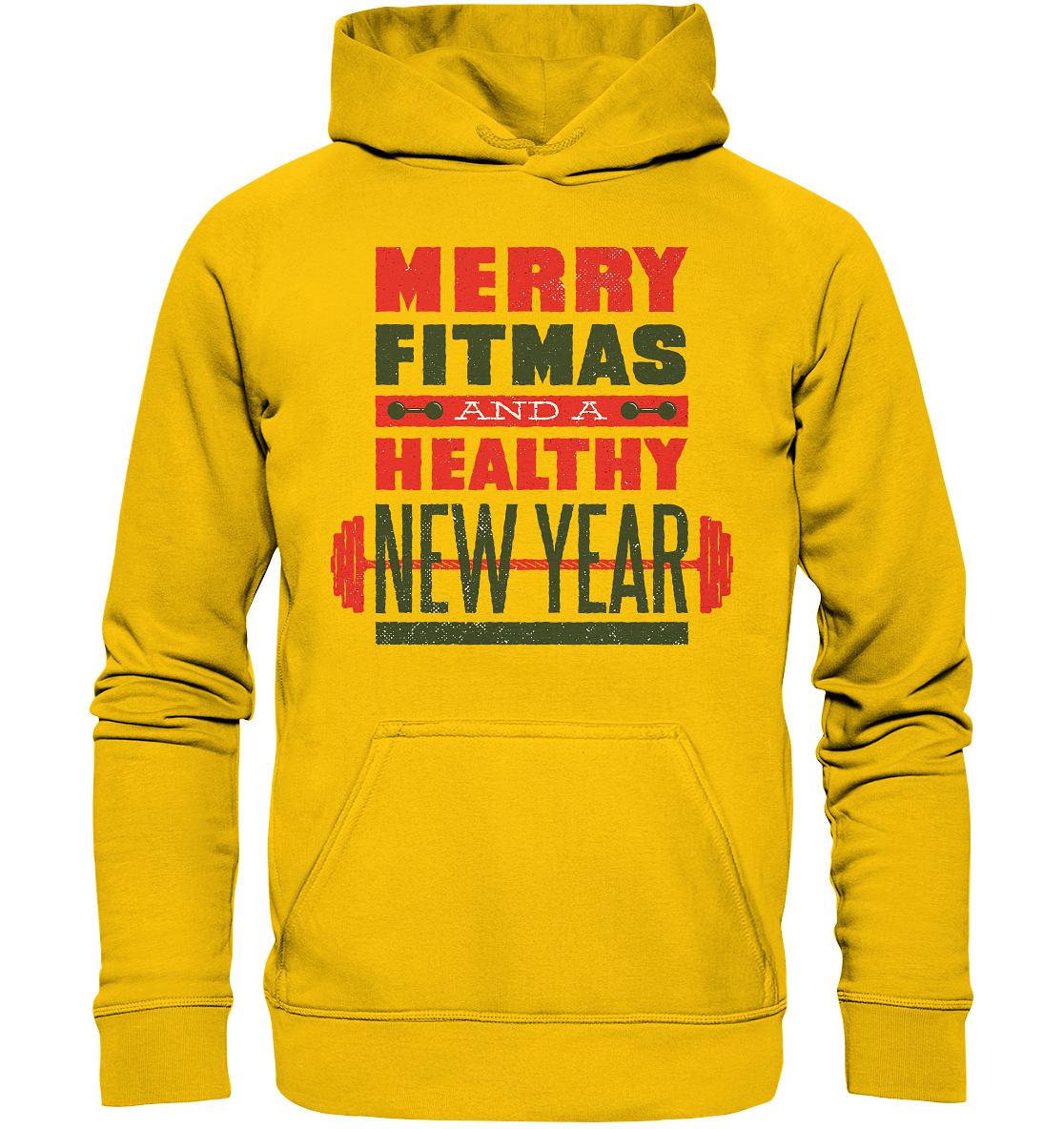 Weihnachtliches Design, Gym, Merry Fitmas and a Healthy New Year - Kids Premium Hoodie