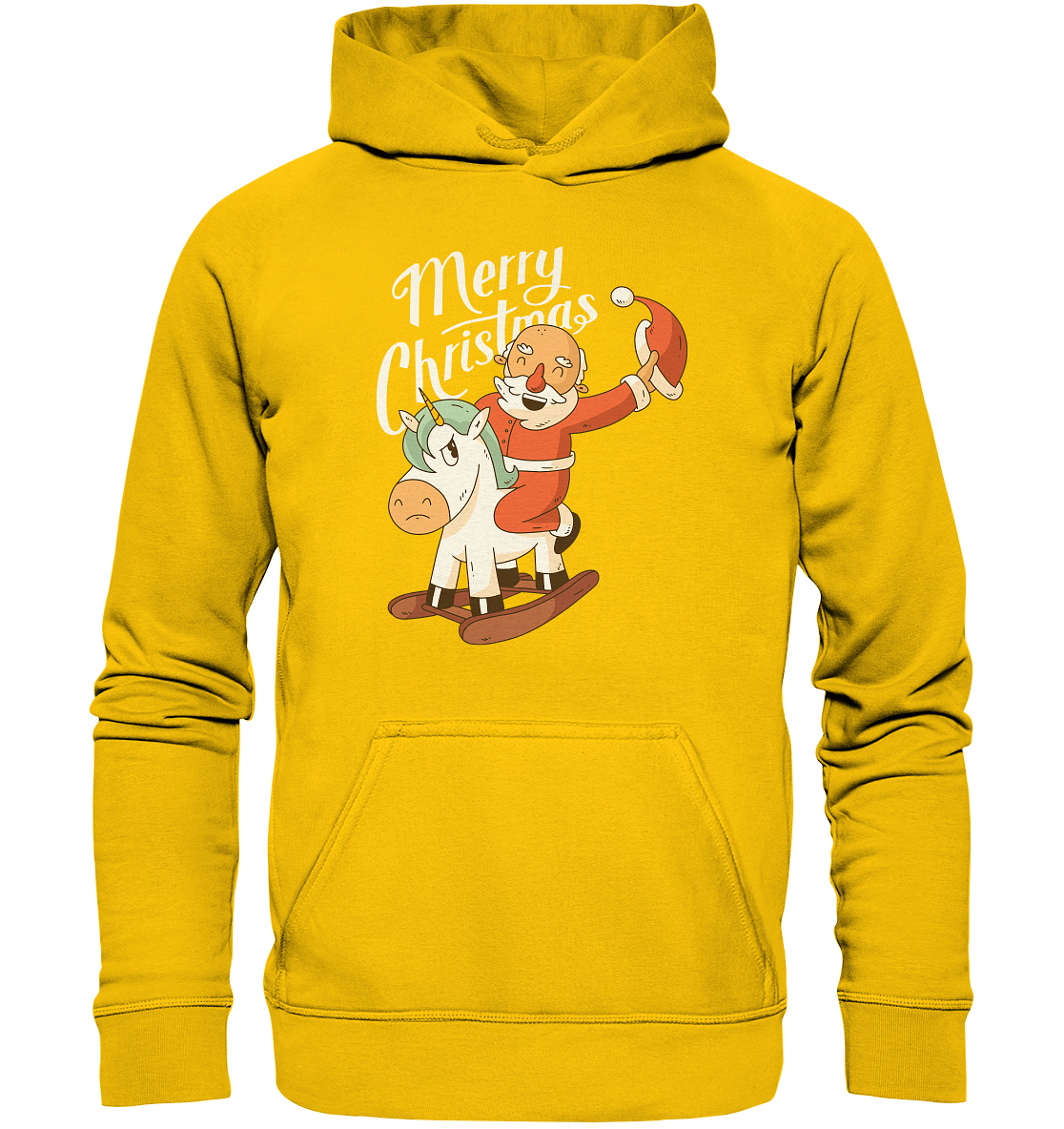 Weihnachten Nikolaus am Schaukelpferd Merry Christmas  - Kids Premium Hoodie