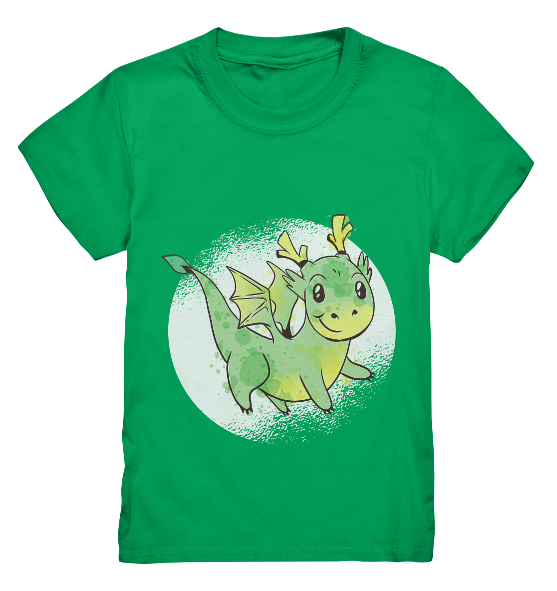 Kleiner grüner Drache ,der Liebling der Kinder - Kids Premium Shirt