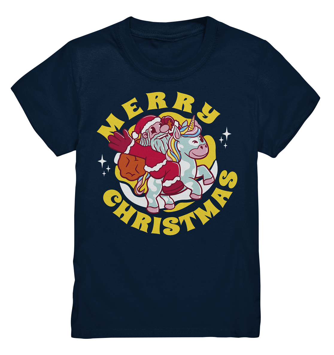 Reitender Nikolaus,Merry Christmas, Frohe Weihnachten  - Kids Premium Shirt