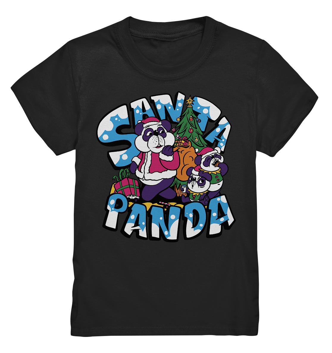 Weihnachten, Santa Panda , Nikolaus Panda ,Merry Christmas  - Kids Premium Shirt