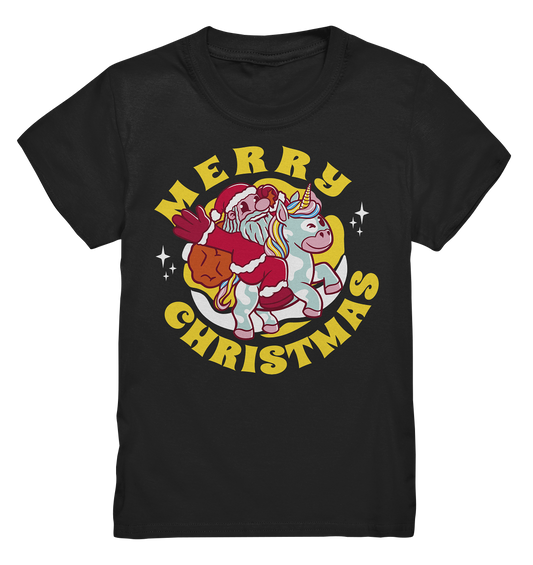 Riding Santa Claus, Merry Christmas, Merry Christmas - Kids Premium Shirt