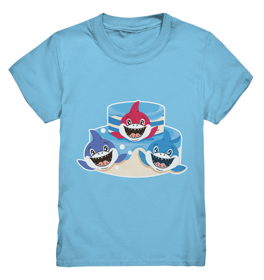 Haifische mit Torte ,Kindergeburtstag  - Kids Premium Shirt