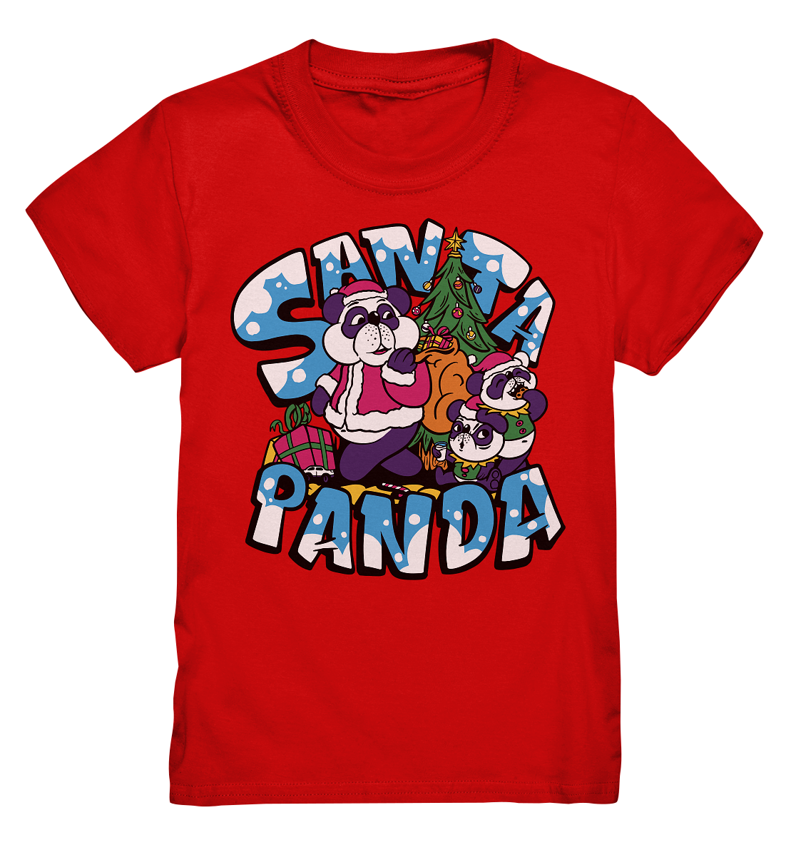 Weihnachten, Santa Panda , Nikolaus Panda ,Merry Christmas  - Kids Premium Shirt