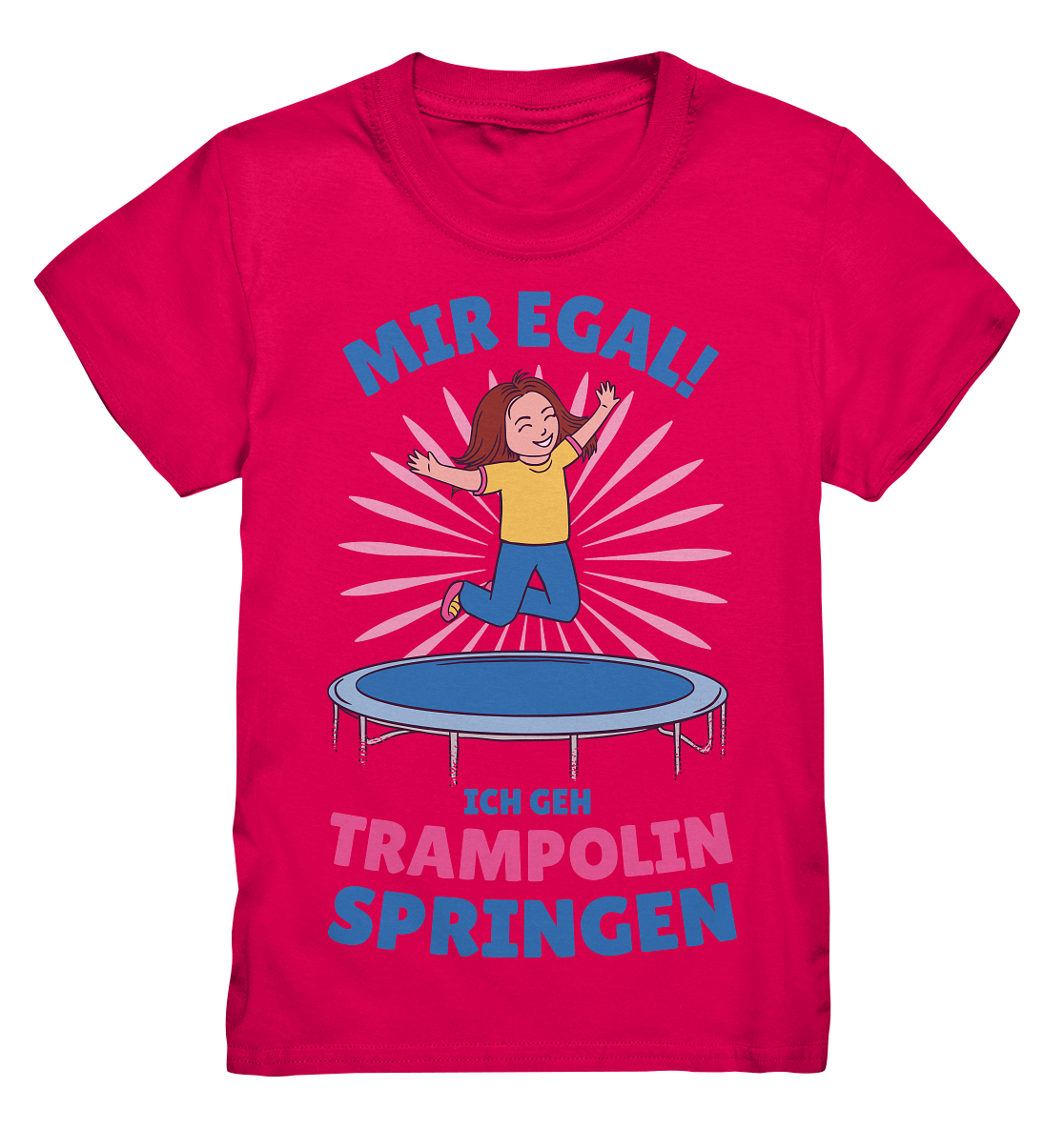 Mir egal ich geh Trampolin springen  - Kids Premium Shirt