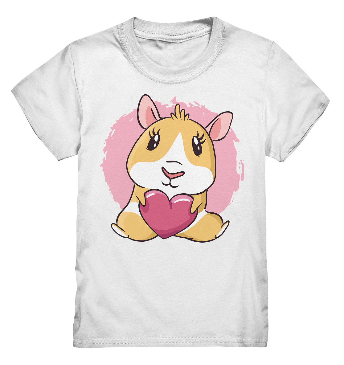 Meerschweinchen mit Herz , süßes KInder herzliches Motiv ,  - Kids Premium Shirt