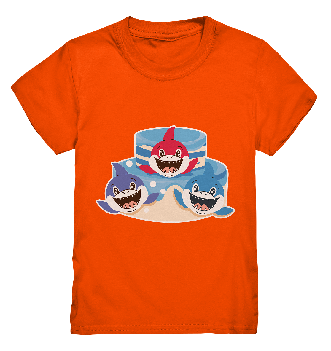 Haifische mit Torte ,Kindergeburtstag  - Kids Premium Shirt