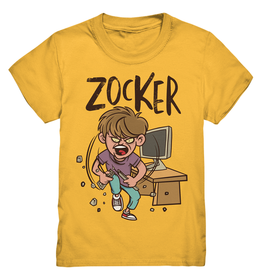 Zorniger Zocker zerbricht die Tastatur  - Kids Premium Shirt