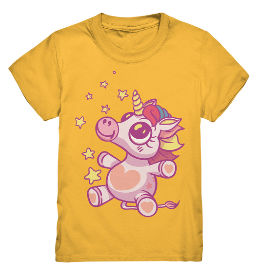Baby Einhorn Dino mit Sternen  - Kids Premium Shirt