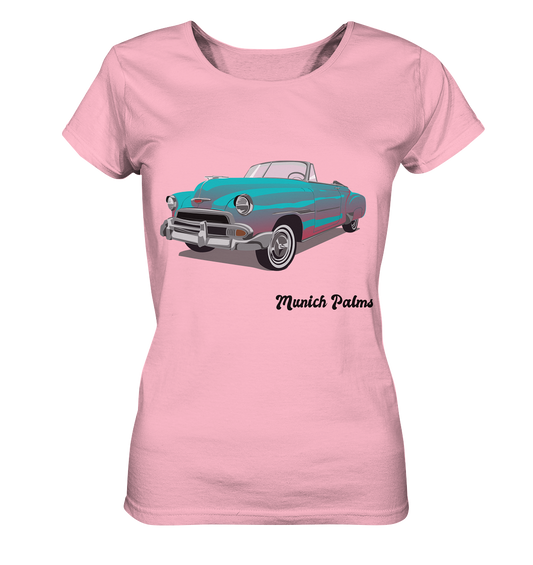 Fleetline Retro Classic Car Oldtimer, Car, Convertible by Munich Palms - Ladies Organic Basic Shirt