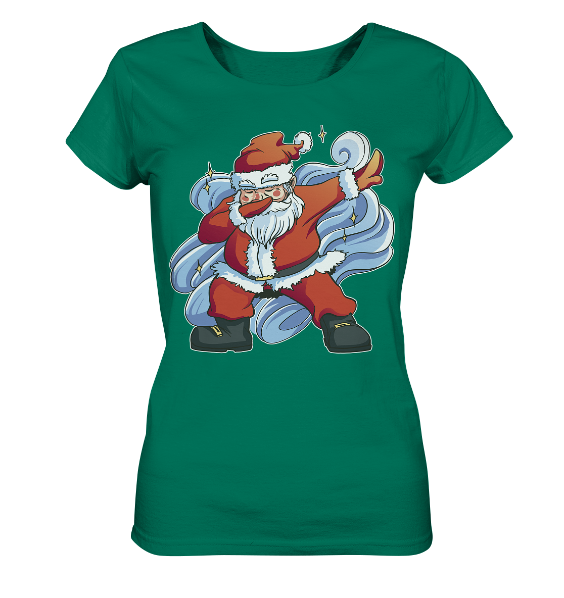 Weihnachten, Nikolaus Dabbing ,tanzender Nikolaus ,Fun ,Santa Dabbing  Christmas - Ladies Organic Shirt