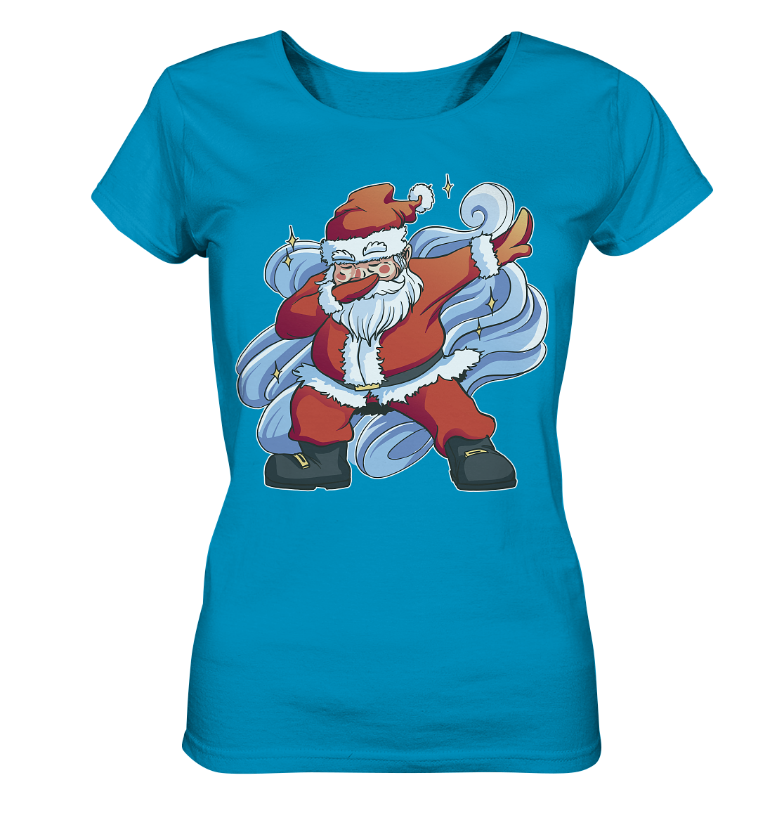 Weihnachten, Nikolaus Dabbing ,tanzender Nikolaus ,Fun ,Santa Dabbing  Christmas - Ladies Organic Shirt