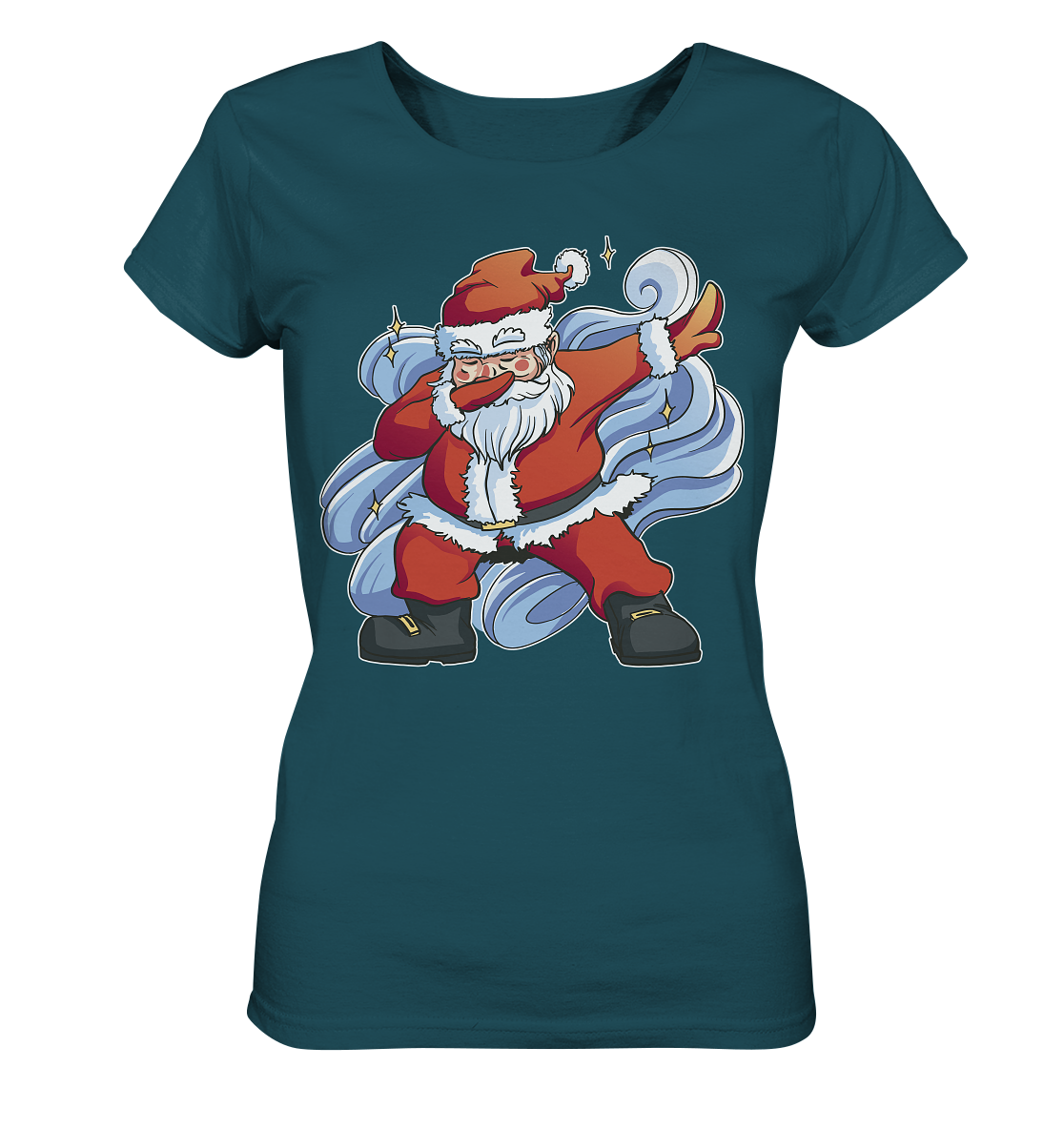 Weihnachten, Nikolaus Dabbing ,tanzender Nikolaus ,Fun ,Santa Dabbing  Christmas - Ladies Organic Shirt