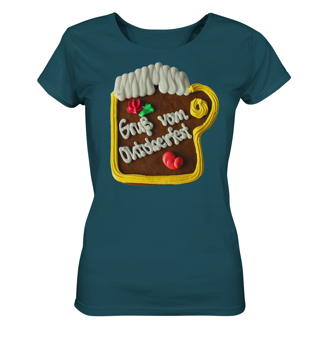 Lebkuchenkrug Gruß vom Oktoberfest ,Herbstferst,Volksfest - Ladies Organic Shirt