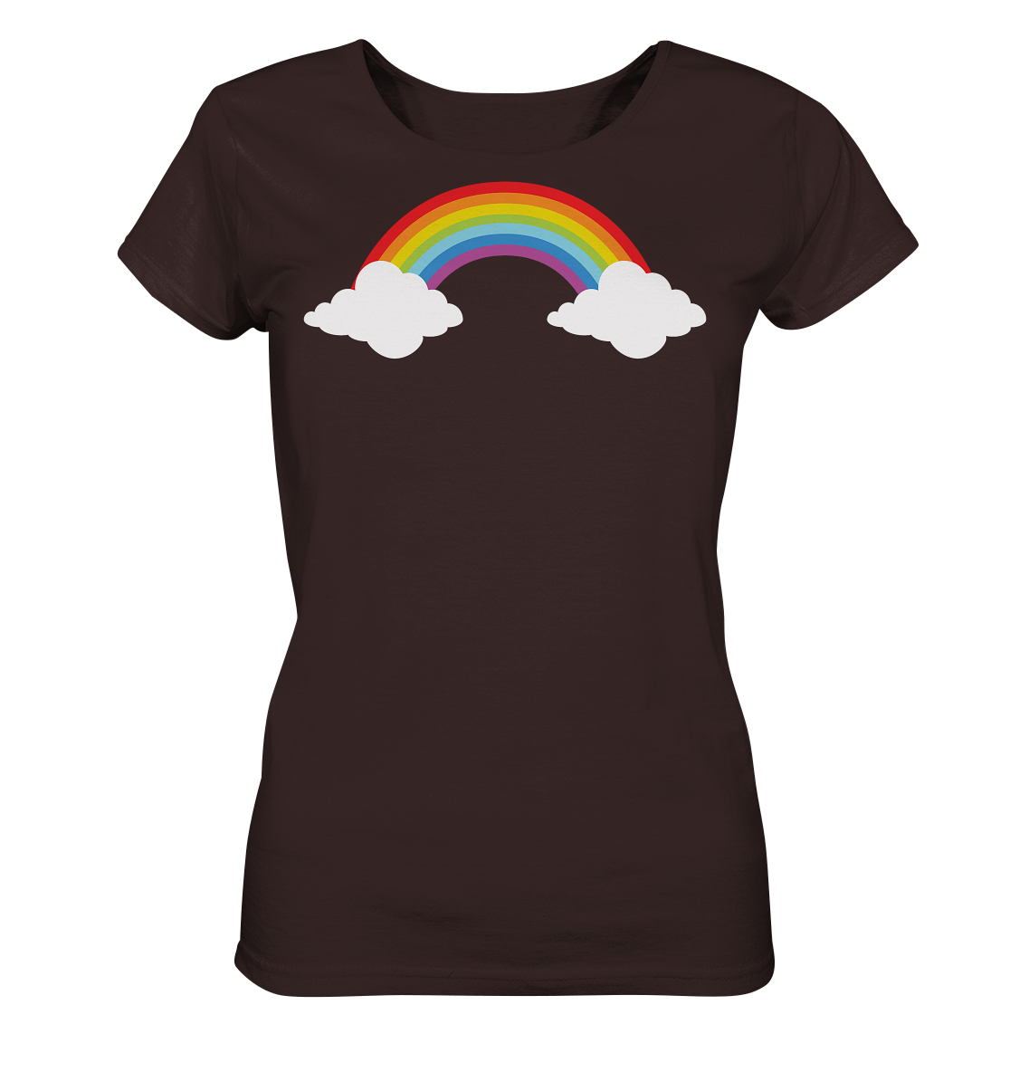 Regenbogen mit Wolken  - Ladies Organic Shirt