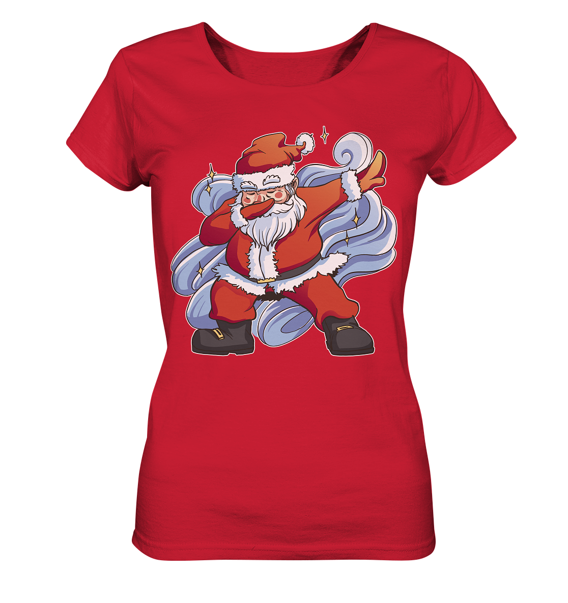 Weihnachten, Nikolaus Dabbing ,tanzender Nikolaus ,Fun ,Santa Dabbing  Christmas - Ladies Organic Shirt