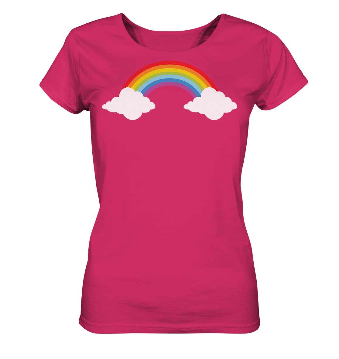 Regenbogen mit Wolken  - Ladies Organic Shirt