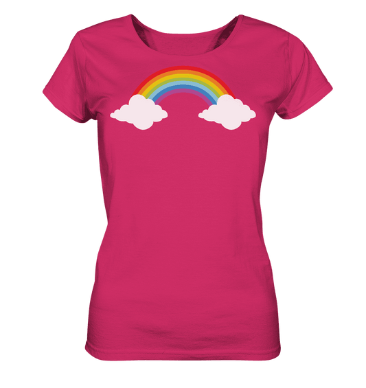 Regenbogen mit Wolken - Ladies Organic Shirt - Online Kaufhaus München